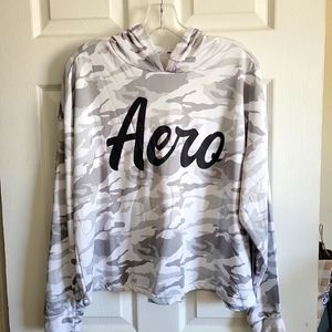 Aeropostale Hoodie Womens/Camo Sweater Sweatshirt Active 1X. NWT